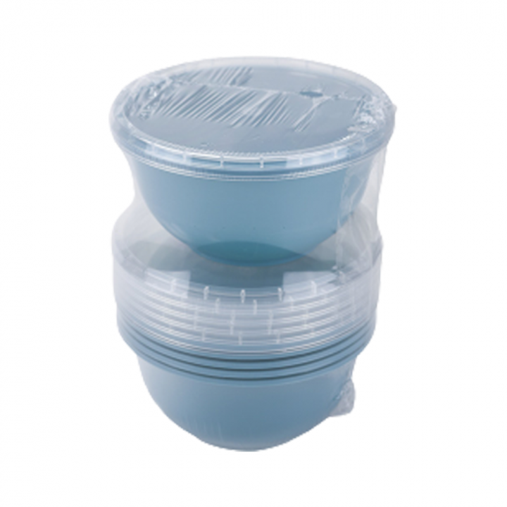 Set 6 Round Bowl com Tampa Colors Codil - 6x450 ml